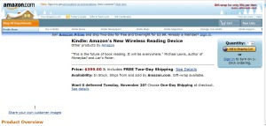kindle 2007 product page